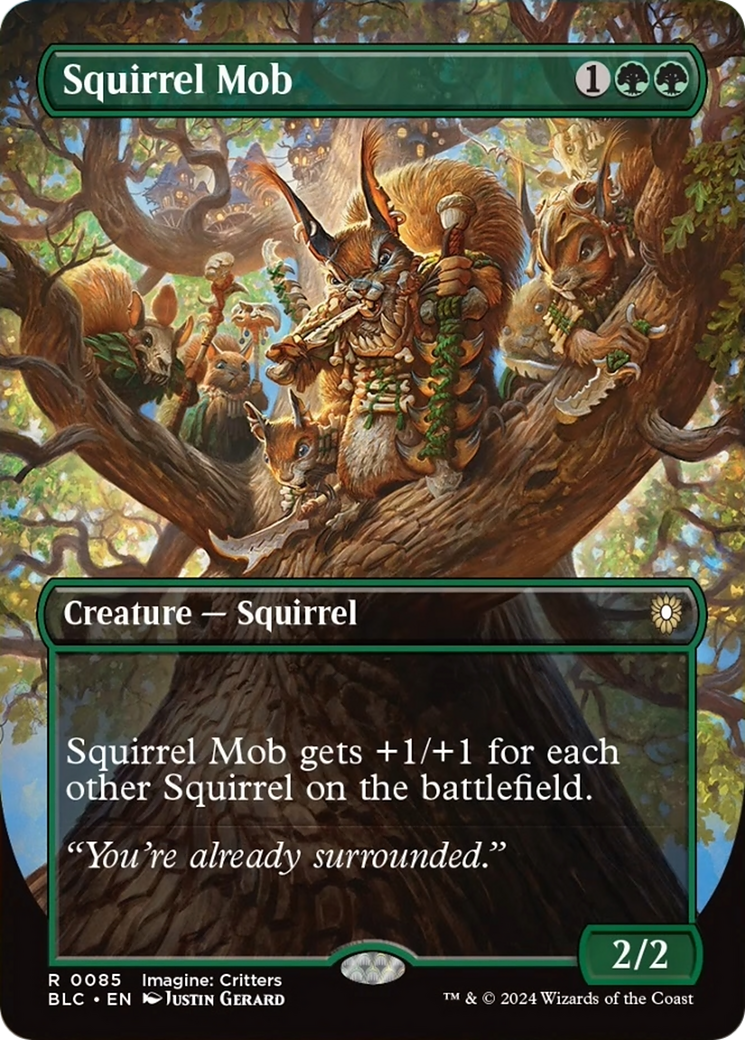 Squirrel Mob (Borderless) [Bloomburrow Commander] | Game Grid - Logan