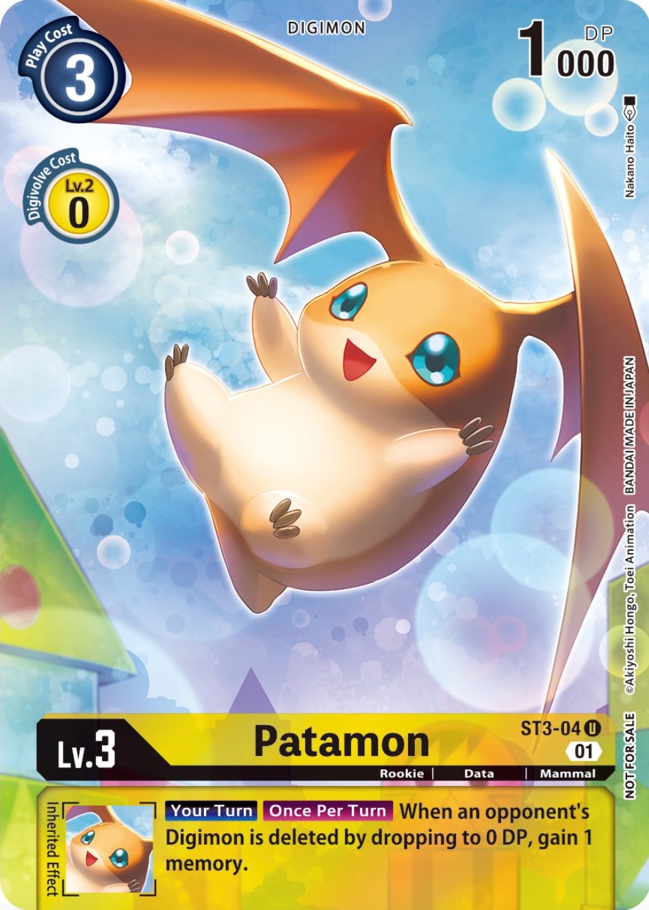 Patamon [ST3-04] (Official Tournament Pack Vol.9) [Starter Deck: Heaven's Yellow Promos] | Game Grid - Logan