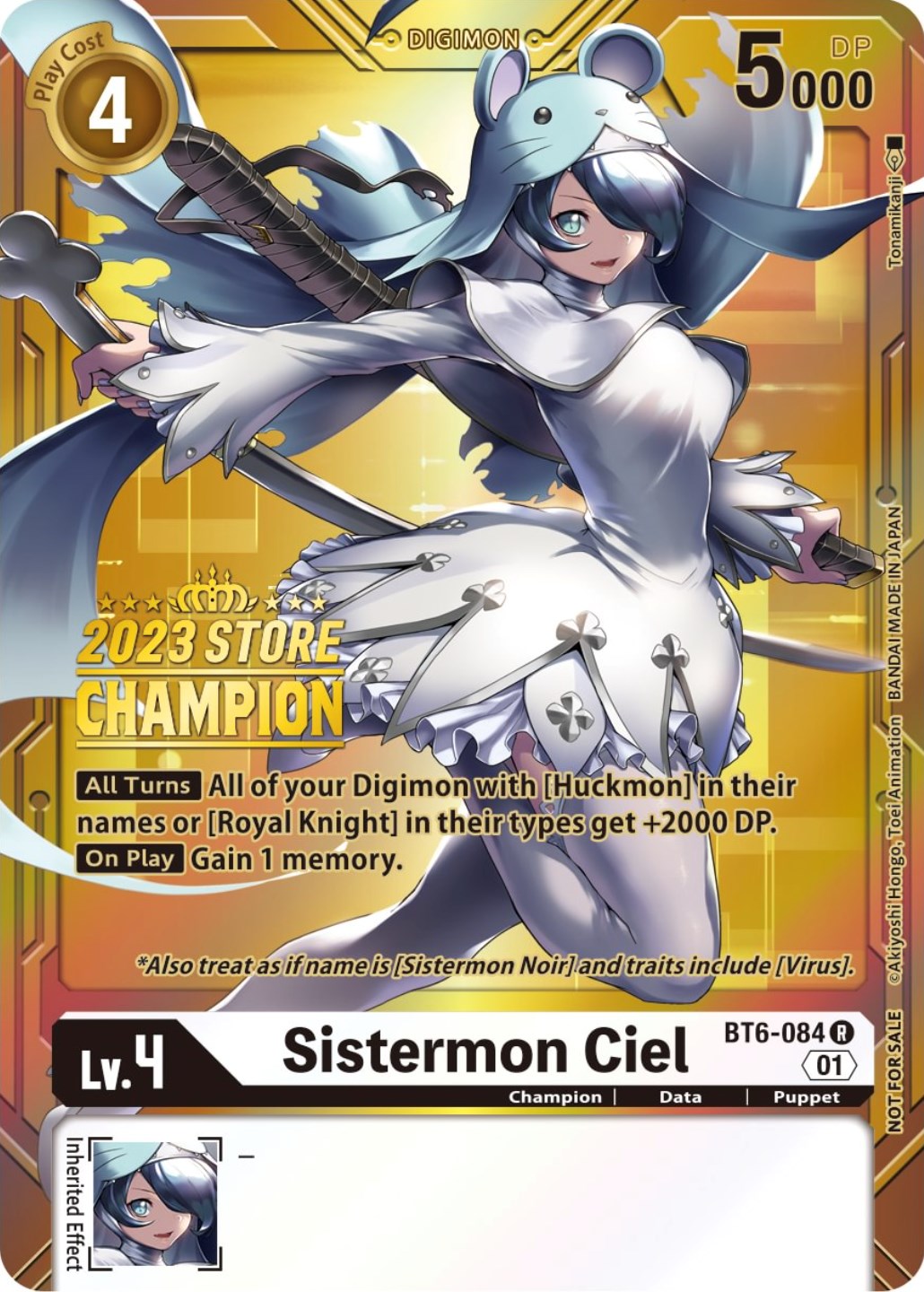 Sistermon Ciel [BT6-084] (2023 Store Champion) [Double Diamond Promos] | Game Grid - Logan