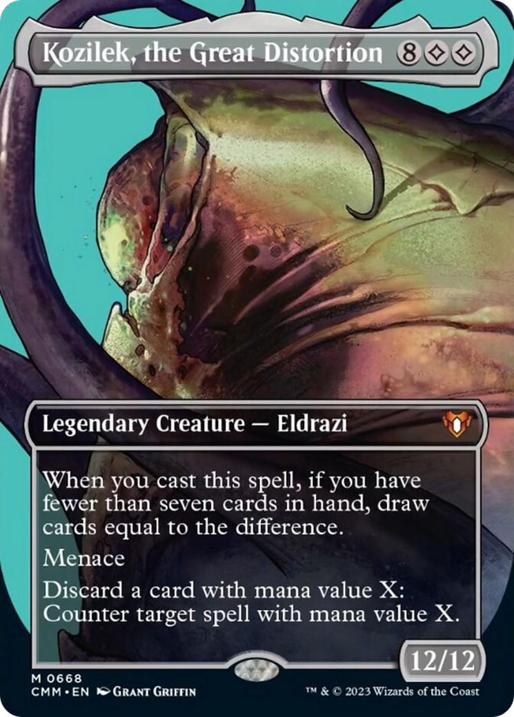 Kozilek, the Great Distortion (Borderless Profile) [Commander Masters] | Game Grid - Logan