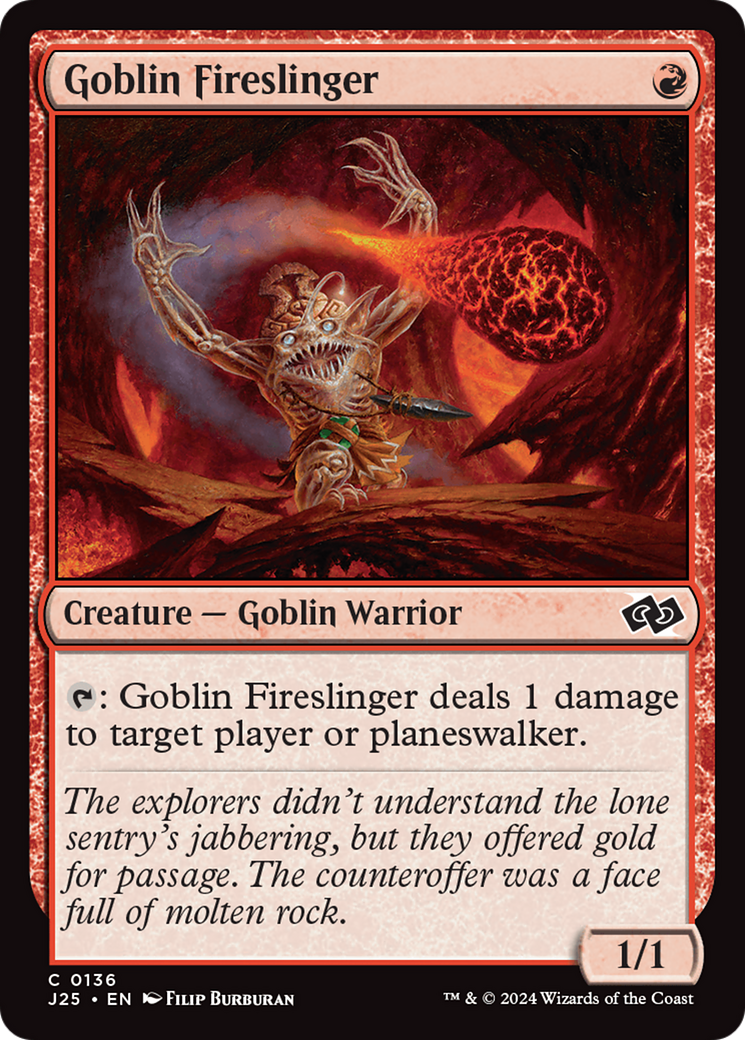 Goblin Fireslinger [Foundations Jumpstart] | Game Grid - Logan