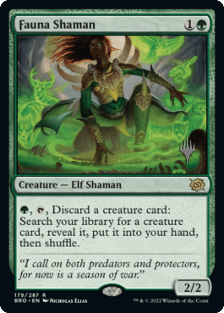 Fauna Shaman (Promo Pack) [The Brothers' War Promos] | Game Grid - Logan