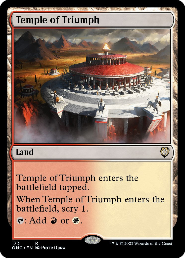 Temple of Triumph [Phyrexia: All Will Be One Commander] | Game Grid - Logan