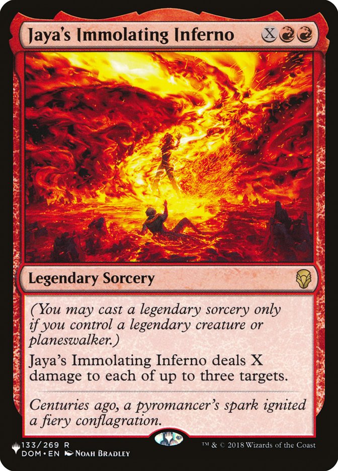 Jaya's Immolating Inferno [The List] | Game Grid - Logan