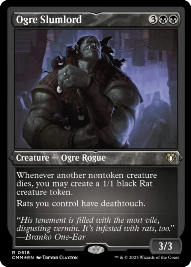 Ogre Slumlord (Foil Etched) [Commander Masters] | Game Grid - Logan