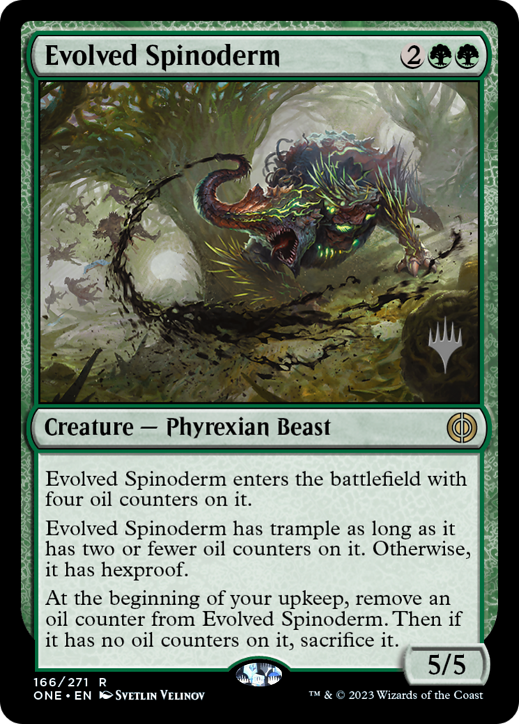 Evolved Spinoderm (Promo Pack) [Phyrexia: All Will Be One Promos] | Game Grid - Logan