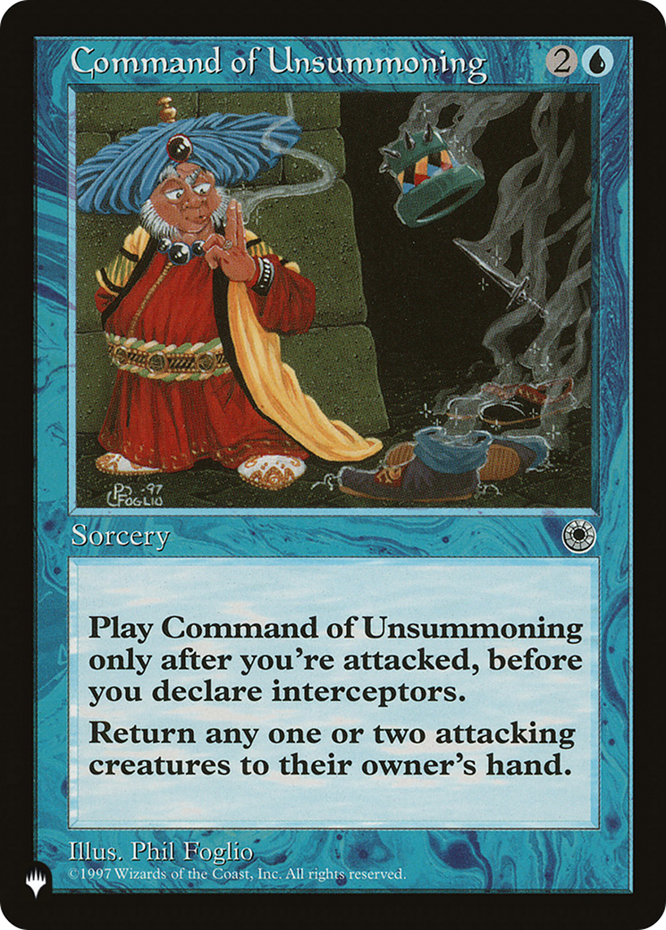 Command of Unsummoning [The List Reprints] | Game Grid - Logan