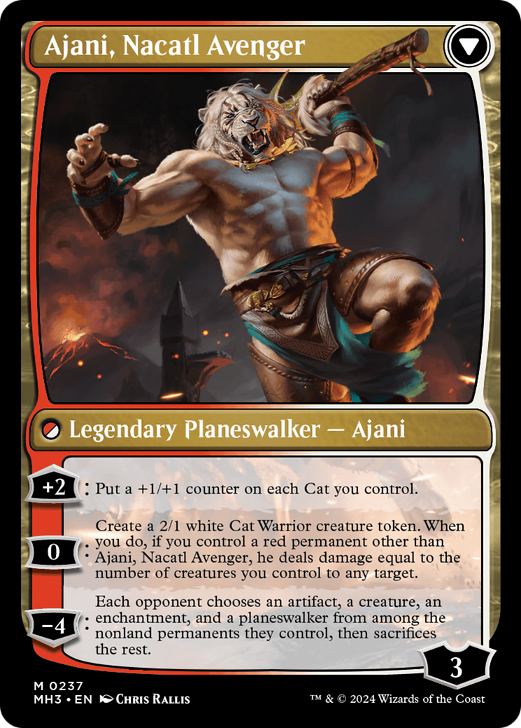 Ajani, Nacatl Pariah // Ajani, Nacatl Avenger [Modern Horizons 3] | Game Grid - Logan