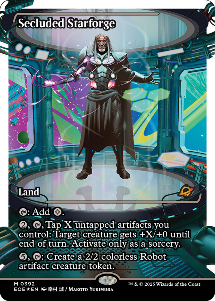 Secluded Starforge (Showcase) (Fracture Foil) [Edge of Eternities] | Game Grid - Logan