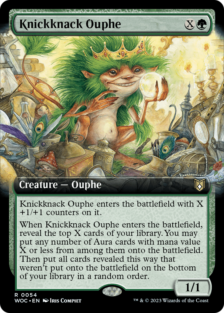 Knickknack Ouphe (Extended Art) [Wilds of Eldraine Commander] | Game Grid - Logan