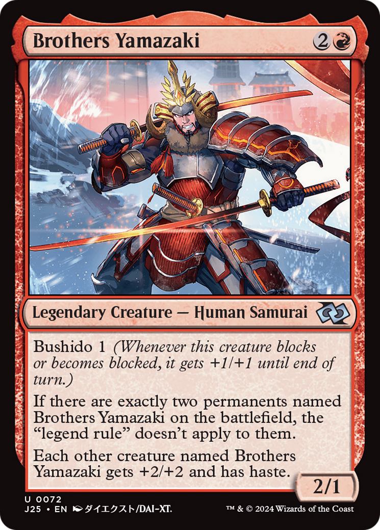 Brothers Yamazaki (72 Swords) (Anime) [Foundations Jumpstart] | Game Grid - Logan