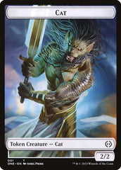 Phyrexian Goblin // Cat Double-Sided Token [Phyrexia: All Will Be One Tokens] | Game Grid - Logan