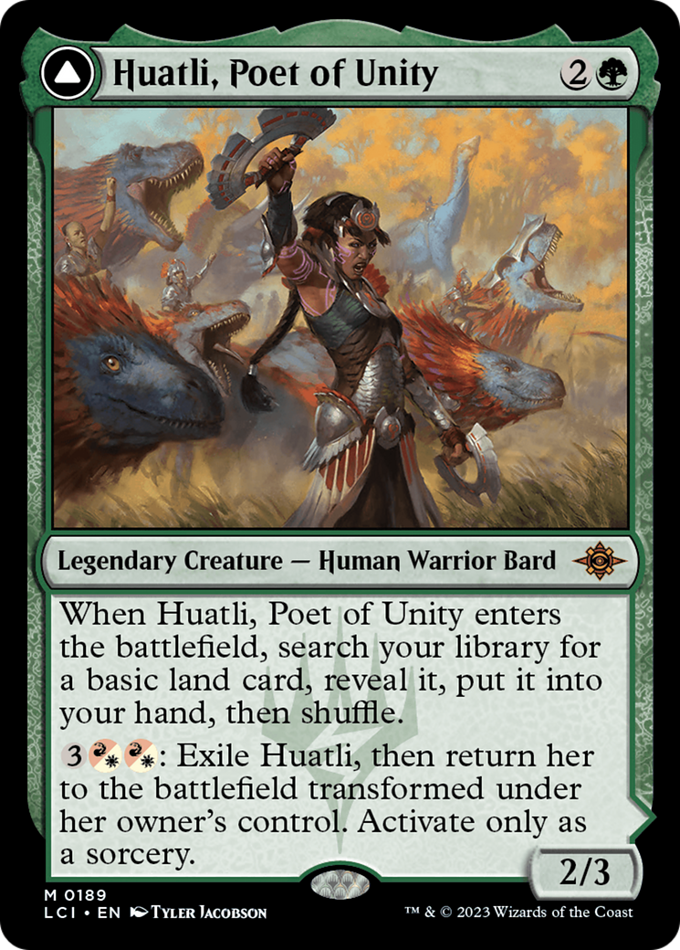 Huatli, Poet of Unity // Roar of the Fifth People [The Lost Caverns of Ixalan] | Game Grid - Logan