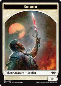 Soldier (004) // Wrenn and Six Emblem (021) Double-Sided Token [Modern Horizons Tokens] | Game Grid - Logan