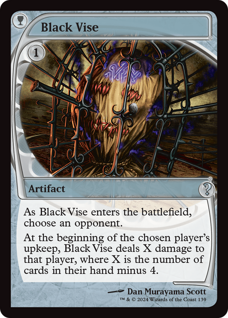 Black Vise (Future Sight) [Mystery Booster 2] | Game Grid - Logan