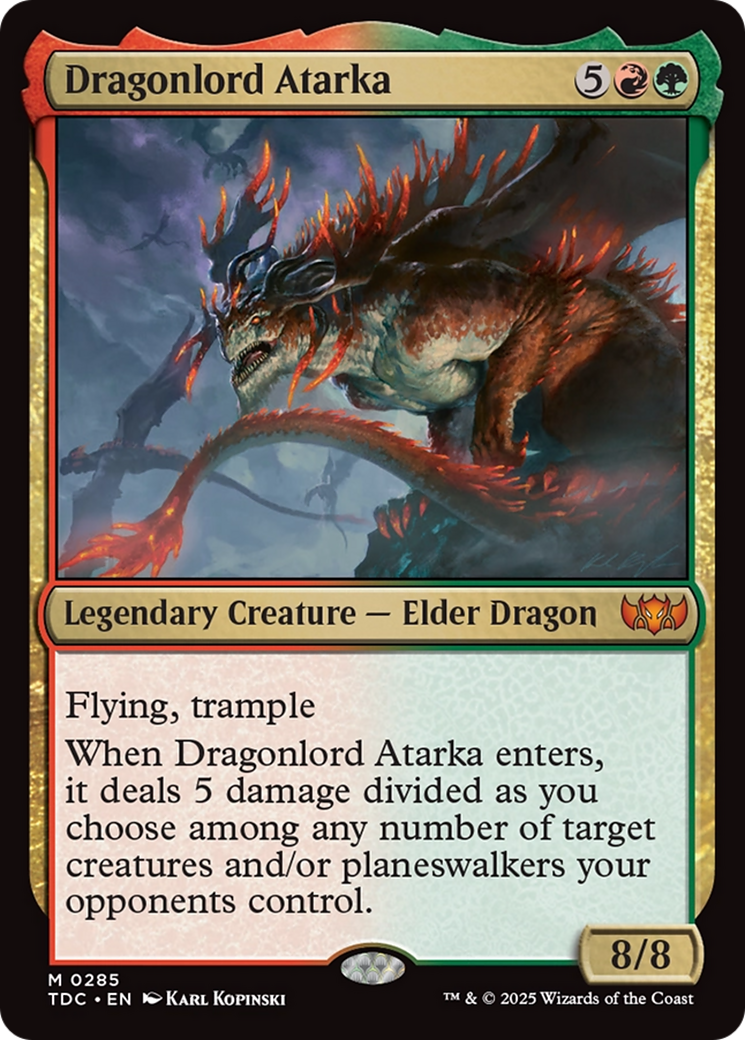 Dragonlord Atarka [Tarkir: Dragonstorm Commander] | Game Grid - Logan