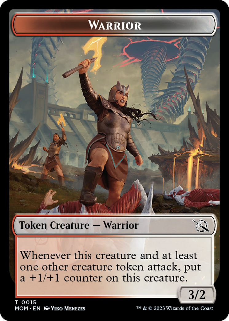 Warrior Token [March of the Machine Tokens] | Game Grid - Logan