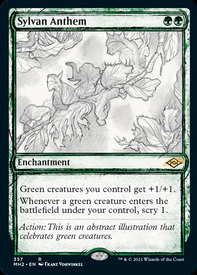 Sylvan Anthem (Sketch) [Modern Horizons 2] | Game Grid - Logan