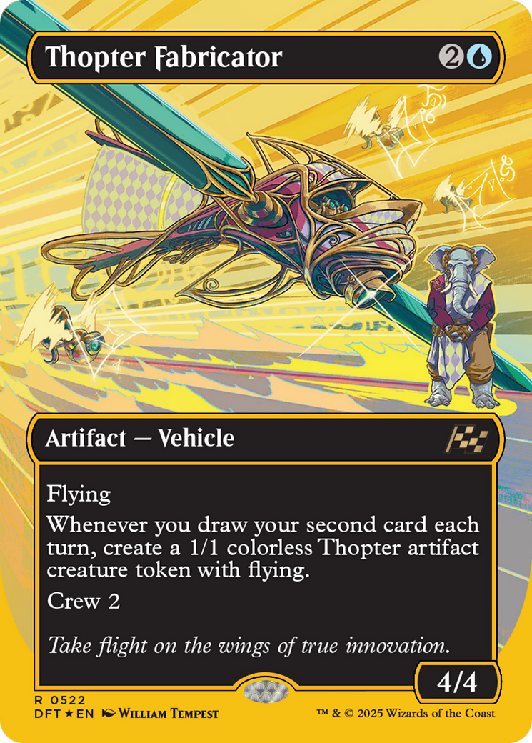 Thopter Fabricator (Borderless) (First-Place Foil) [Aetherdrift] | Game Grid - Logan