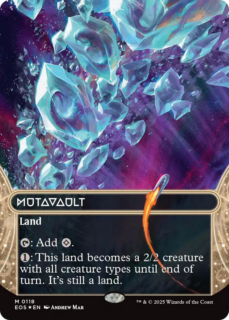 Mutavault (0118) (Borderless) (Galaxy Foil) [Edge of Eternities: Stellar Sights] | Game Grid - Logan