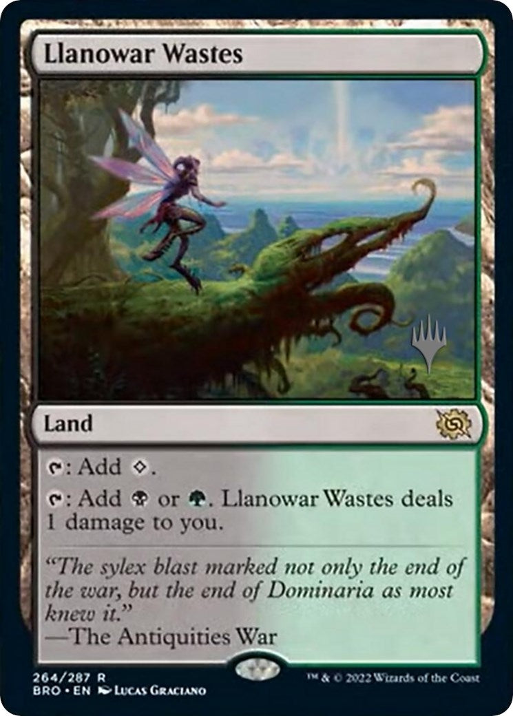 Llanowar Wastes (Promo Pack) [The Brothers' War Promos] | Game Grid - Logan