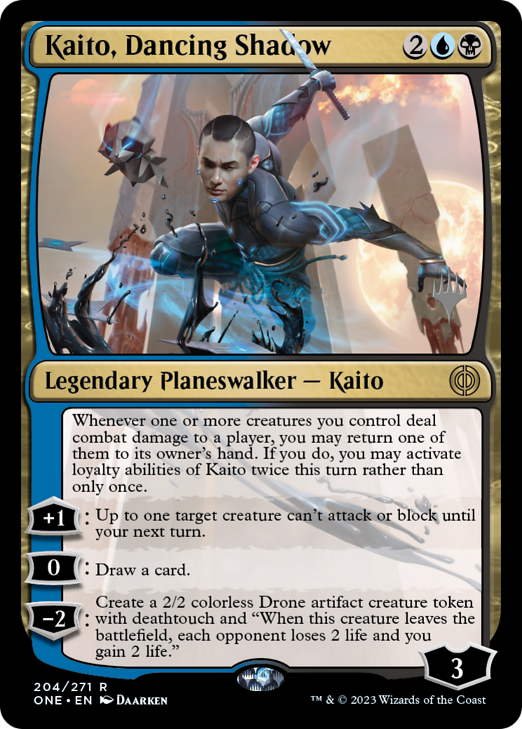 Kaito, Dancing Shadow (Promo Pack) [Phyrexia: All Will Be One Promos] | Game Grid - Logan