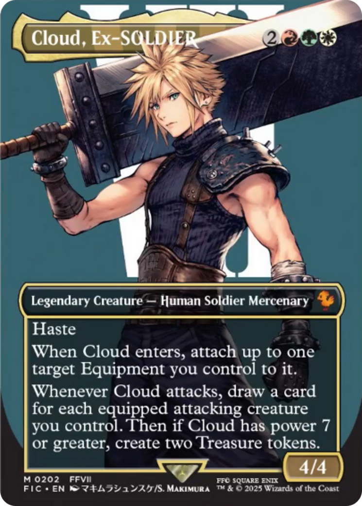 Cloud, Ex-SOLDIER (Borderless) [FINAL FANTASY Commander] | Game Grid - Logan