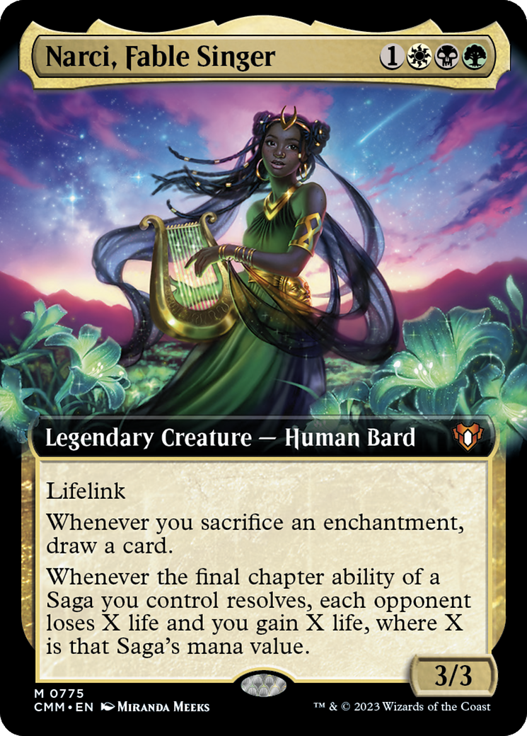 Narci, Fable Singer (Extended Art) [Commander Masters] | Game Grid - Logan