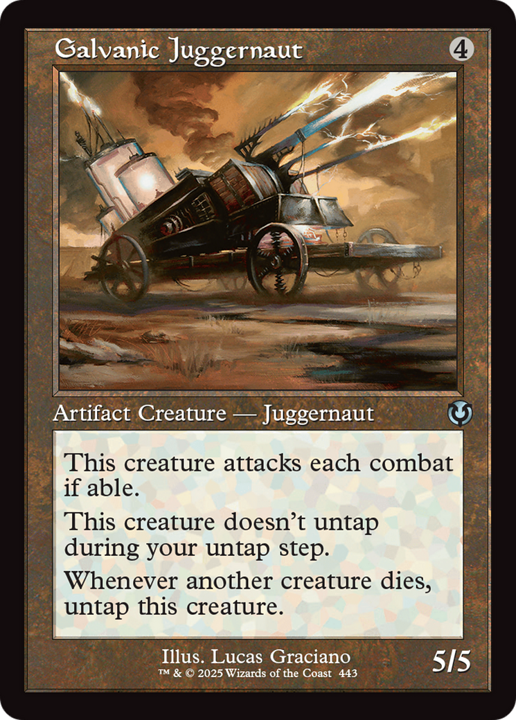 Galvanic Juggernaut (Retro Frame) [Innistrad Remastered] | Game Grid - Logan