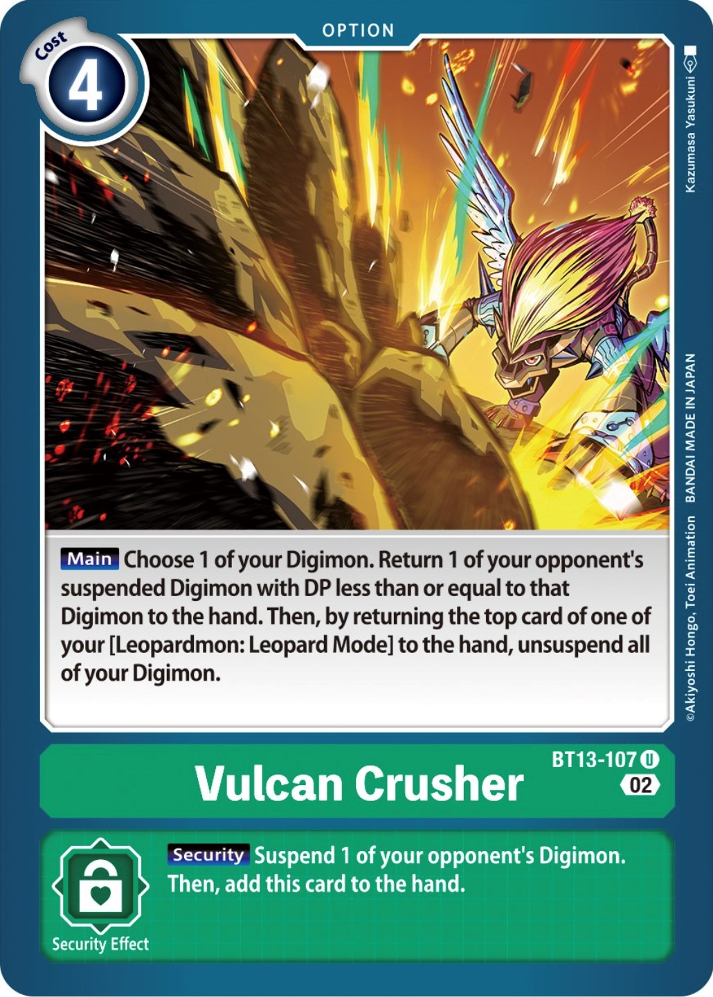Vulcan Crusher [BT13-107] [Versus Royal Knights Booster] | Game Grid - Logan
