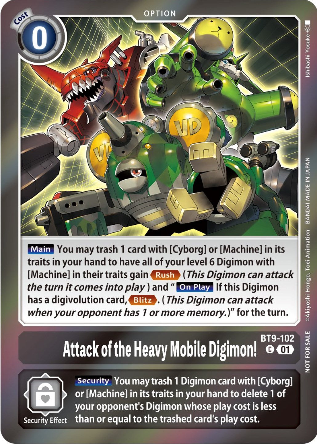 Attack of the Heavy Mobile Digimon! [BT9-102] (Event Pack 5) [X Record Promos] | Game Grid - Logan