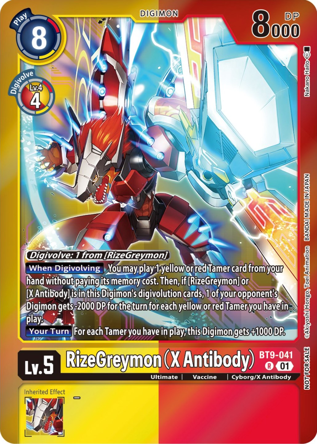 RizeGreymon (X Antibody) [BT9-041] (Event Pack 5) [X Record Promos] | Game Grid - Logan