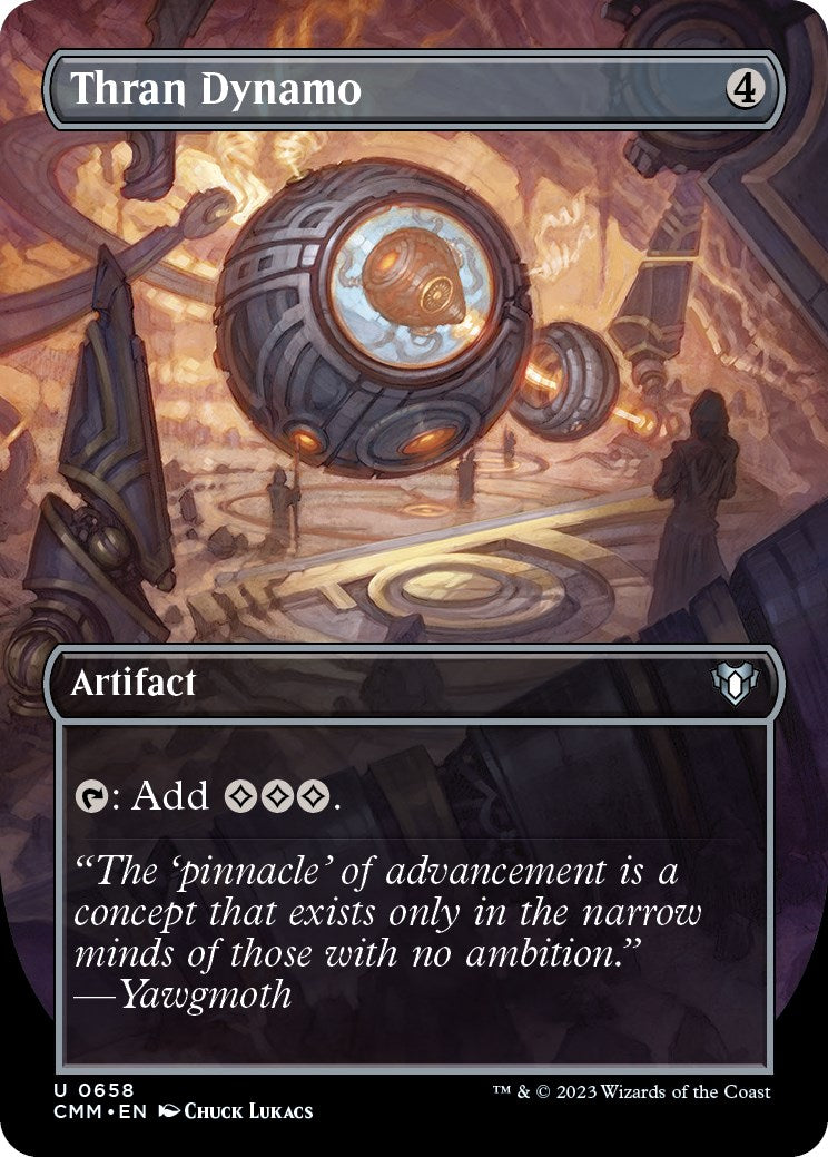 Thran Dynamo (Borderless Alternate Art) [Commander Masters] | Game Grid - Logan