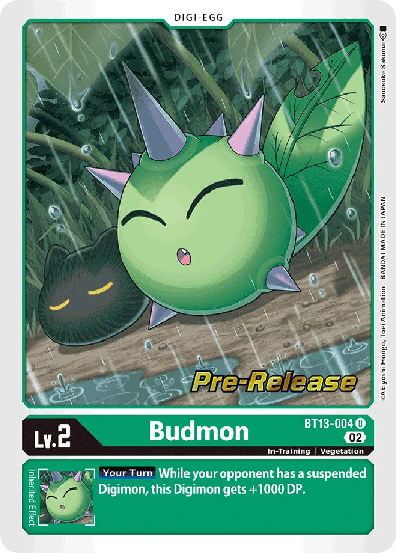 Budmon [BT13-004] [Versus Royal Knights Booster Pre-Release Cards] | Game Grid - Logan