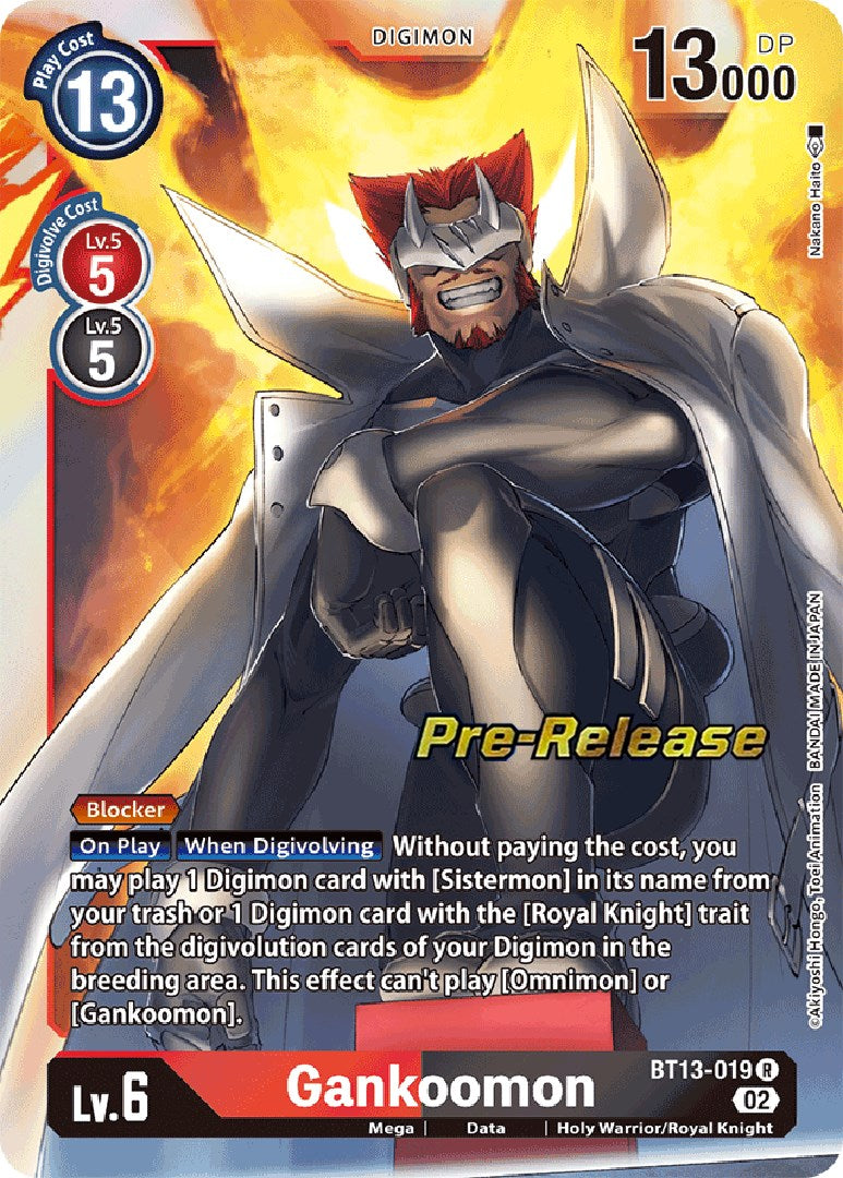 Gankoomon [BT13-019] [Versus Royal Knights Booster Pre-Release Cards] | Game Grid - Logan