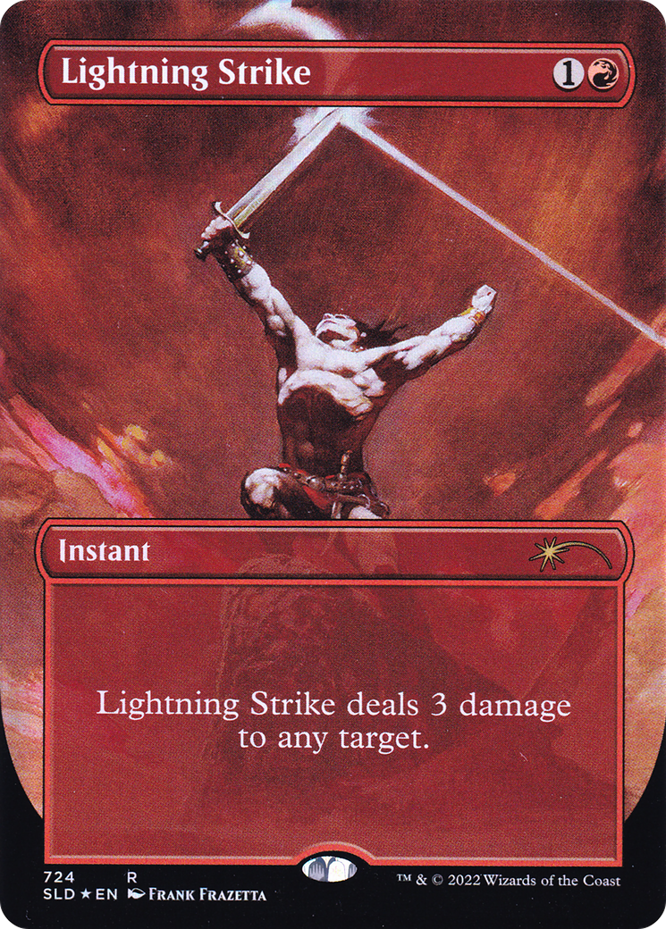 Lightning Strike (Borderless) [Secret Lair Drop Promos] | Game Grid - Logan