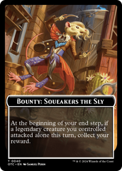 Bounty: Squeakers the Sly // Bounty Rules Double-Sided Token [Outlaws of Thunder Junction Commander Tokens] | Game Grid - Logan