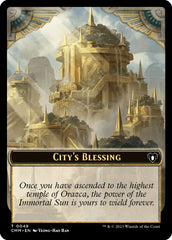 City's Blessing // Emblem - Teferi, Temporal Archmage Double-Sided Token [Commander Masters Tokens] | Game Grid - Logan