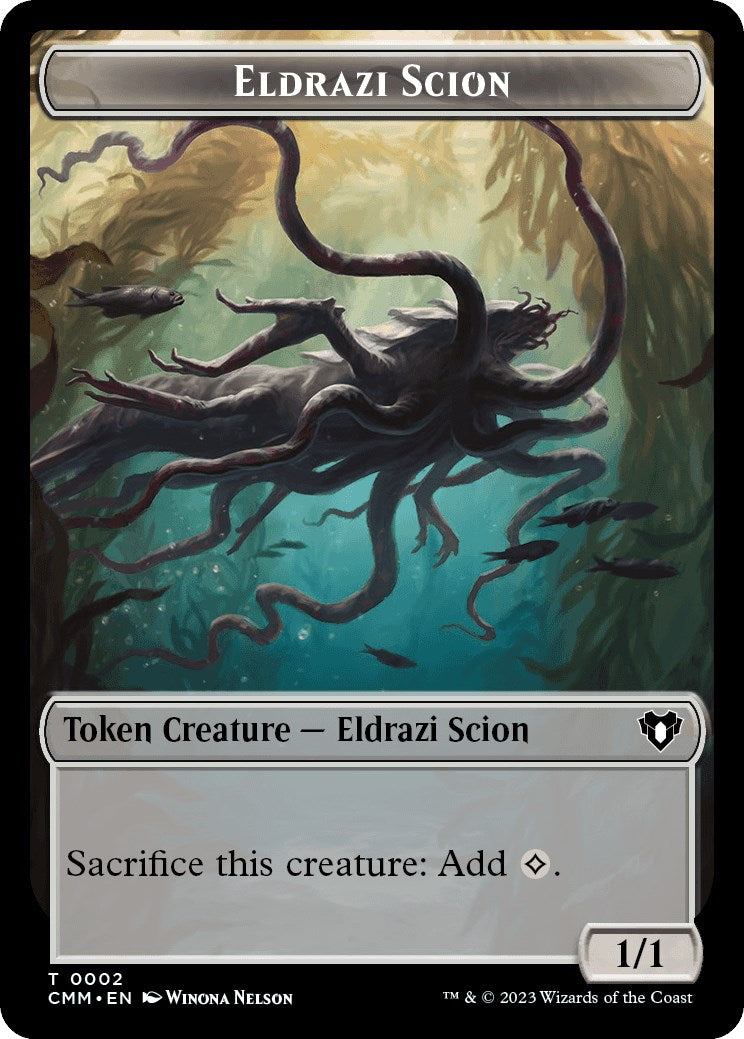 Eldrazi Scion // Demon Double-Sided Token [Commander Masters Tokens] | Game Grid - Logan