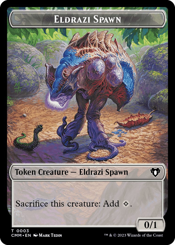 Eldrazi Spawn // Elf Druid Double-Sided Token [Commander Masters Tokens] | Game Grid - Logan