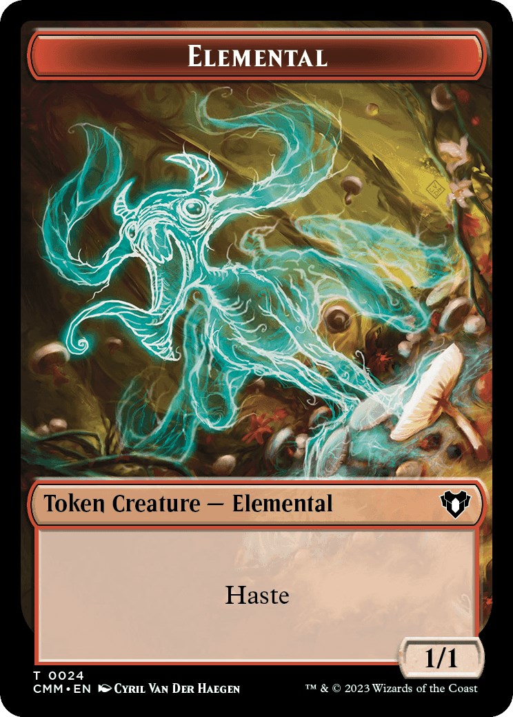 Elemental (0024) // Graveborn Double-Sided Token [Commander Masters Tokens] | Game Grid - Logan