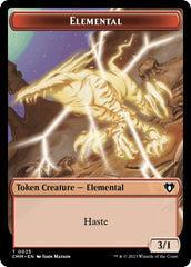 Elemental (0025) // Cat (0005) Double-Sided Token [Commander Masters Tokens] | Game Grid - Logan