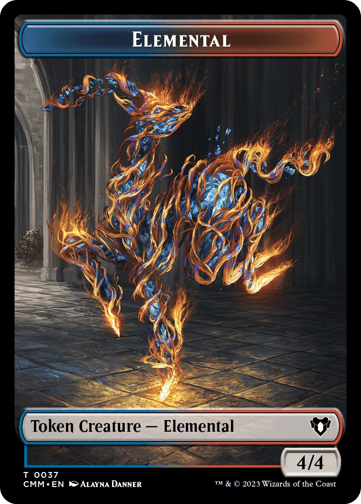 Elemental (0037) // Human Soldier Double-Sided Token [Commander Masters Tokens] | Game Grid - Logan