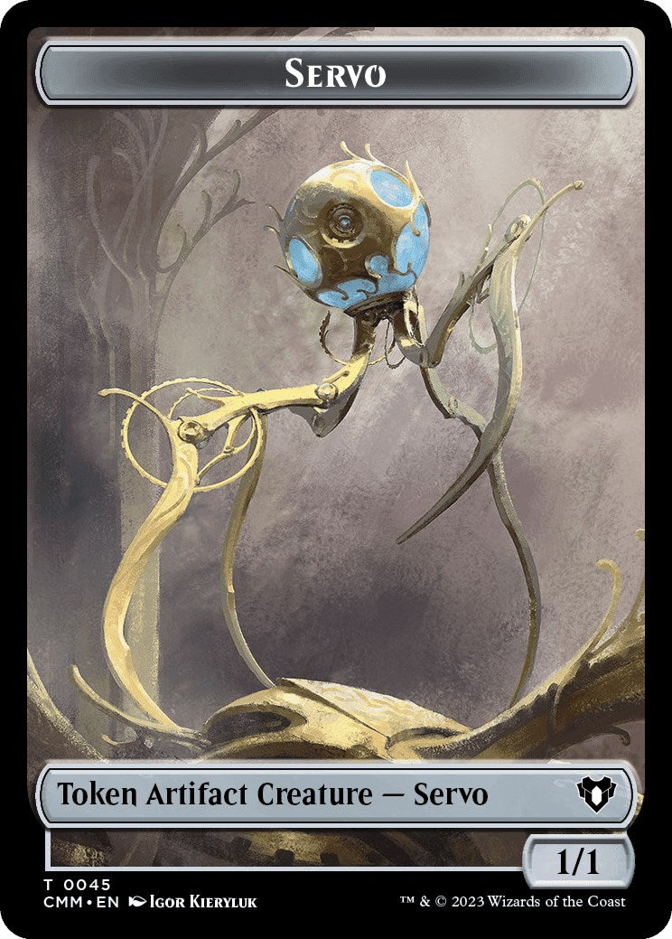 Servo // Knight Double-Sided Token [Commander Masters Tokens] | Game Grid - Logan