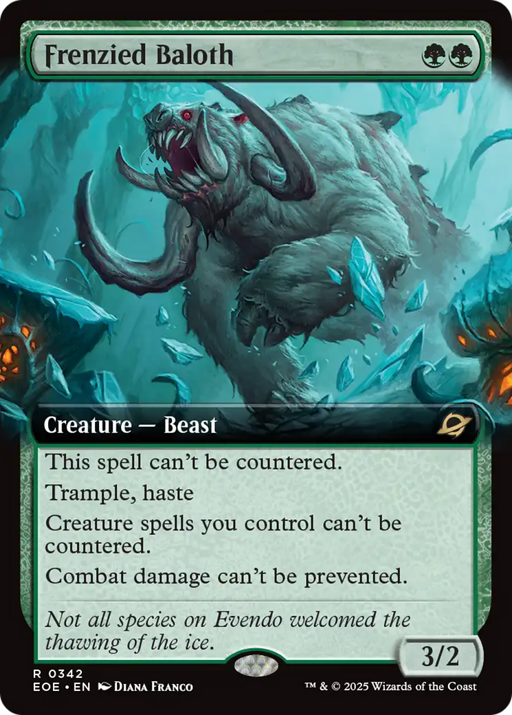 Frenzied Baloth (Extended Art) [Edge of Eternities] | Game Grid - Logan