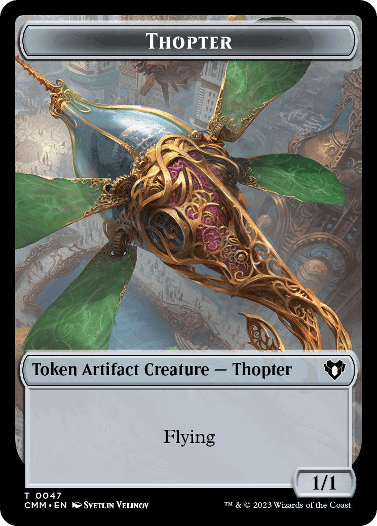 Thopter // Insect Double-Sided Token [Commander Masters Tokens] | Game Grid - Logan