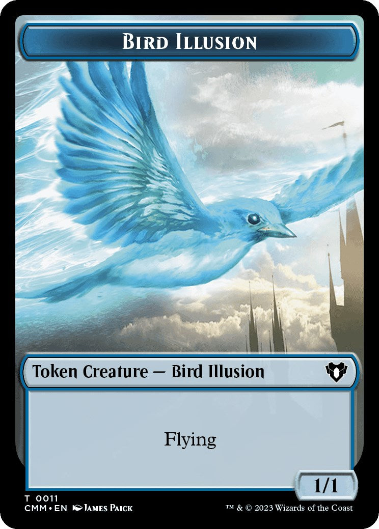 City's Blessing // Bird Illusion Double-Sided Token [Commander Masters Tokens] | Game Grid - Logan