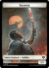 Soldier // Dragon (0021) Double-Sided Token [Commander Masters Tokens] | Game Grid - Logan