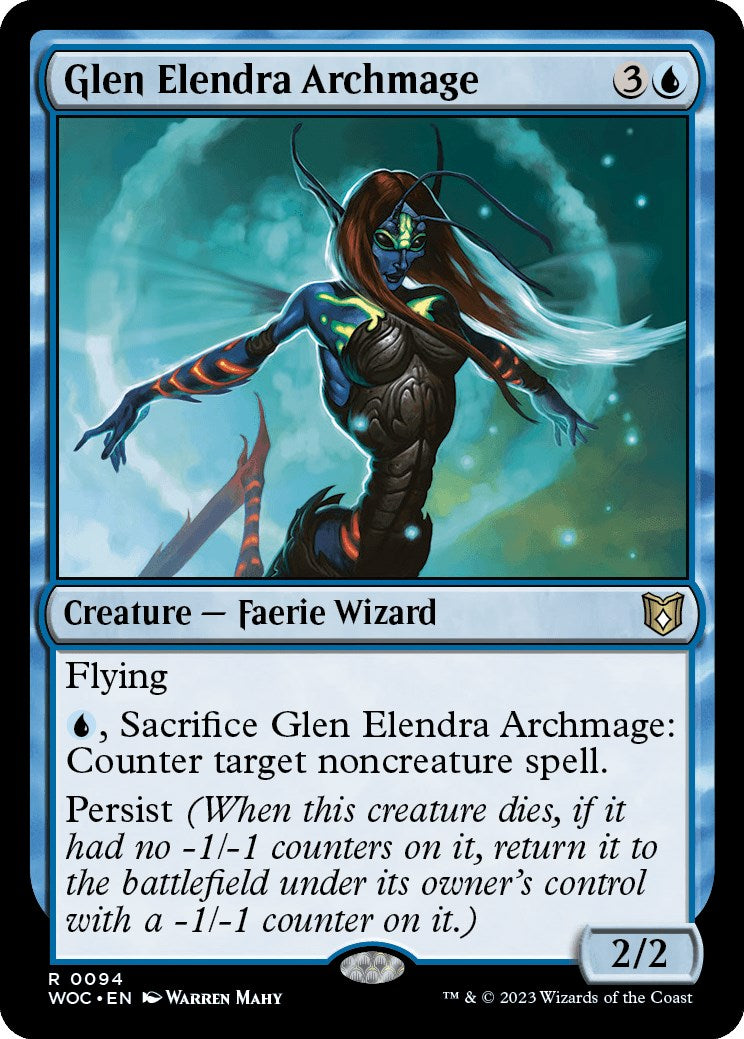 Glen Elendra Archmage [Wilds of Eldraine Commander] | Game Grid - Logan