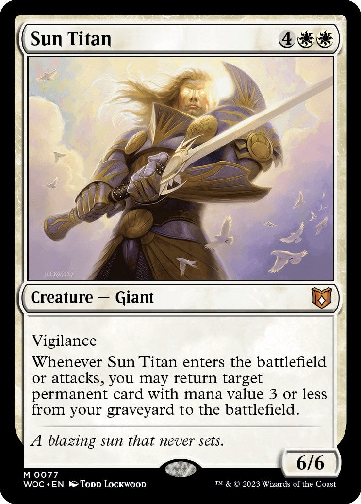 Sun Titan [Wilds of Eldraine Commander] | Game Grid - Logan